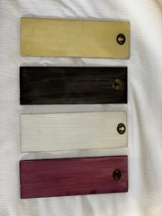 Set of 4 Decorative Wine Wall Signs Bordeaux Merlot Chardonnay Cabernet Beige