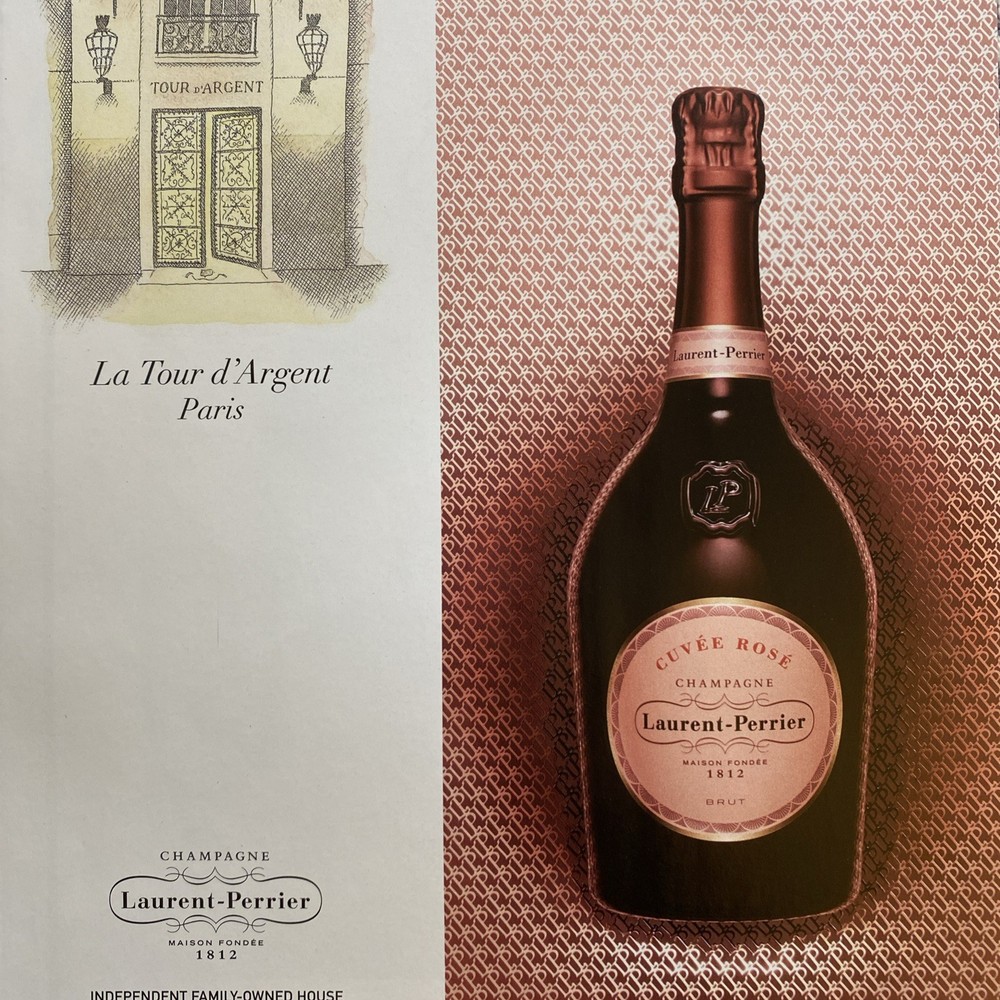 2019 Laurent-Perrier Cuvée Rosé Champagne PRINT AD La Tour d&rsquo;Argent Paris Image