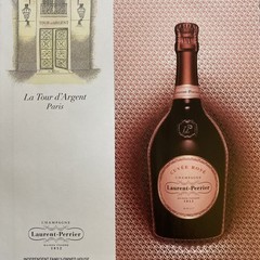 2019 Laurent-Perrier Cuvée Rosé Champagne PRINT AD La Tour d&rsquo;Argent Paris Image