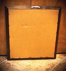 VINTAGE OG FRAMED MIRROR BARTON & GUSTIER WINE « PARTAGER », BAR RESTAURANT