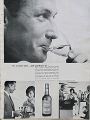 1963 Taylor Wine Company pale dry cocktail sherry Love It vintage Ad