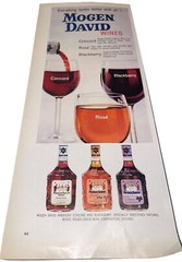 Vintage 1960 Mogen David Wine Ephemera Print Ad 5” C 13.5” C .04