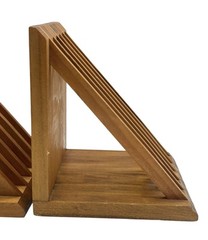 Vtg Napa Valley Wooden Desktop Organizer Set 2 Wine Advertising Logo Dovetail