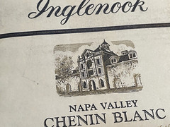 Vintage 1973 Napa Valley Wine Label Chenin Blanc Inglenook Vineyards Mini Poster