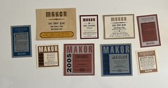 Makor Wine Labels New Unused 1991-2005 Santa Barbara County