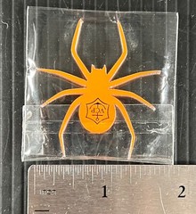 Veuve Clicquot Champagne Yelloween Halloween Acrylic Spider Decoration- New/Rare