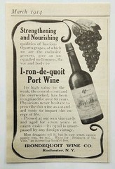 1914 Irondequoit Wine Co Port Original Print Ad Rochester NY New York 1910&rsquo;s