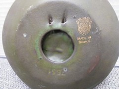 CERAMIC? Marker Dish, WALL, ASHTRAY Mounted Knight Champagne Taittinger Reims