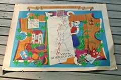 VINTAGE LES VIGNOBLES DE FRANCE PROVENCE FRENCH WINE POSTER 1950&rsquo;S R. H&rsquo;ETREAU
