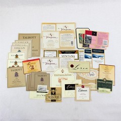 Lot Of 33 Monterey County California Fine Wine Labels 1997-2003 Unused