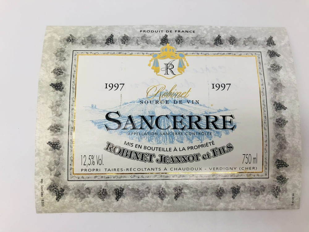 Sancerre 1997 – Vintage Wine Labels