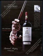 2007 Chateau La Tour Carnet wine bottle photo vintage print ad