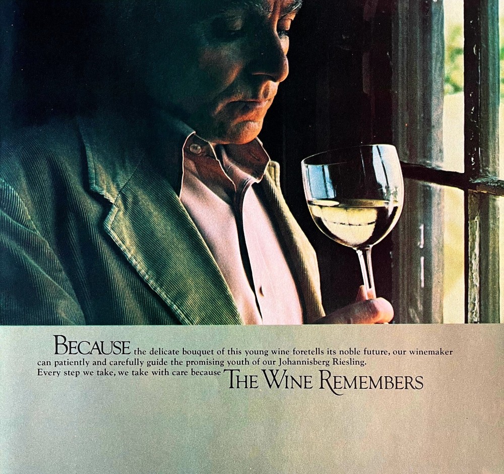 Ernest And Julio Gallo Johannisberg Riesling 1980 Advertisement Winery DWEE25
