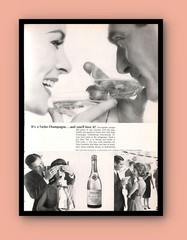 1964 Taylor Champagne Vintage PRINT AD Sparkling Wine Celebration Party