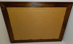 Vtg INGLENOOK Winery 1986 Wooden Framed Smoky Glass Mirror Bar Wall Sign 19X15”