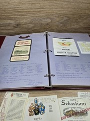 The Connoisseur Vtg. Wine Label Collector Album w/ Pages & Assortment Of Labels