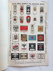 1920&rsquo;s Illustrated Catalog of WIne and Liquor Labels by Blue Seal Supply Co