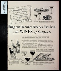 1948 Wine Advisory Board California Sherry Thanksgiving Vintage Print Ad 28372