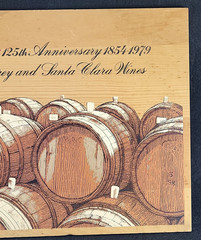 Vintage Mirassou Wine Winery 125th Anniversary 1854-1979 Box Lid Bar Pub Decor