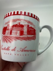 Castello Di Amoroso Winery Mug Napa Valley California 12oz Red Souvenir Cup B71