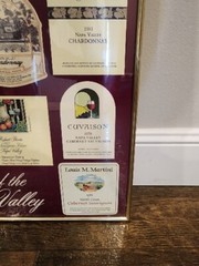 VINTAGE Wines of the Napa Valley Wine Label Series One Collector Framed Poster