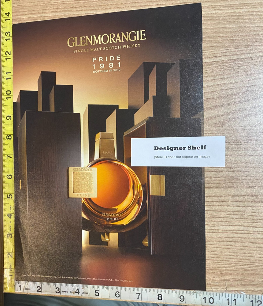 Glenmorangie Pride Scotch Alcohol 2011 Print Advertisement