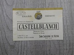 Castellblanch Grand Cremant San Sadurni De Noya Spain Vintage Wine Label Winery