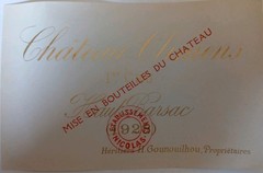Wine label Etiquette vin CLIMENS 1928 ORIGINAL LABEL Etiquette vin