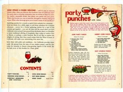 PUNCHES & MIXED DRINKS with CALIFORNIA WINES! Rare 1950s Advertising Recipe Book