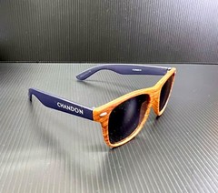 Domaine Chandon Sparkling Wine Wayfare Style Sunglasses – Brown / Blue frame