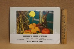 1969-1986 Calendar Advertising – WITTOCK&rsquo;S HOUSE O&rsquo;SPIRITS Rhinelander Wisconsin