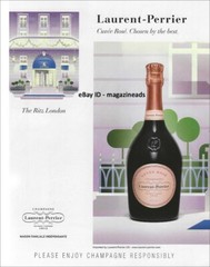 LAURENT-PERRIER Champagne 1-Page PRINT AD 2023 Cuvée Rosé THE RITZ London