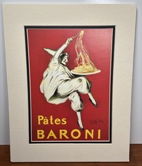Lot Of 4 Leonetto Cappiello And T. Doughty Art Prints Double Matted 11×14/8×10