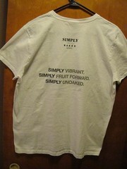 Simply NAKED Wines Promo Ladies NEW T Shirt Large White « Keep it Simple Sweetie »