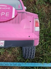 Sutter Home Wines BREAST CANCER metal Sign Collectible Bar Decor football truck