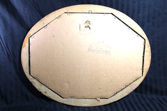 Vintage 1970-80 Wine Sign CALIFORNIA CELLARS Oval Mirror Wood Framed 18 x 14