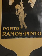 ORIGINAL Deco Poster René Vincent Porto Ramos-Pinto 1920&rsquo;s Cherub Wine Glass