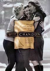 1999 CHANDON California Brut Sparkling Wine Sensual Couple Original PRINT AD
