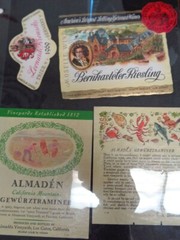 Wine Liquor Alcohol bottle labels collection lot Almaden California Etc.