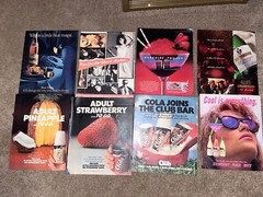 8 Lot Alcohol Wine Club Cocktails Advertisement Newsprint Pinup Pages 1982-‘93