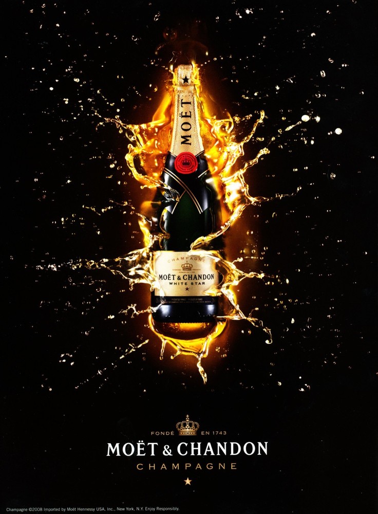 MOET & CHANDON CHAMPAGNE magazine AD #9 RARE 2008 OUT OF PRINT