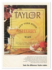 Taylor Wine Co. New York State Sherry Vintage 1972 Full-Page Magazine Ad