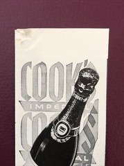 PRINT AD 1940s Cooks Imperial Champagne American Wine Co Always A Pleasure 2.5×7