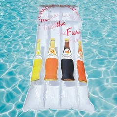 Chateau Lasalle Wine Pool Float Inflatable Mattress Bar Promo NOS Vintage 1980s