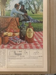 1972 Lancers Wine Rose & Vinho Blanco PRINT AD Couples Picnic Pack Offer VTG 70s