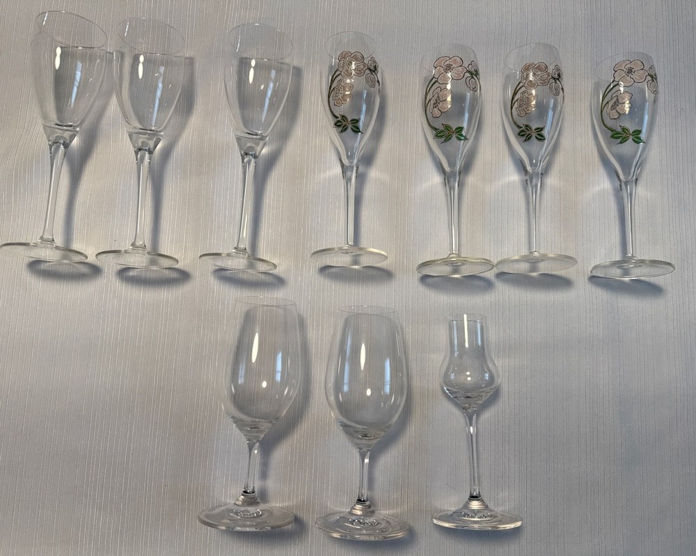 Moet & Chandon Reidel Etc Lot Glasses