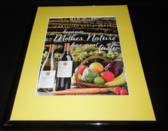 Benziger Winery 2016 Chardonnay 11×14 Framed ORIGINAL Advertisement