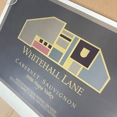 Whitehall Lane Cabernet Sauvignon 1986 Napa Valley Vtg Art Print Signed 56/100