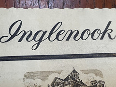 Vintage 1973 Napa Valley Wine Label Chenin Blanc Inglenook Vineyards Mini Poster