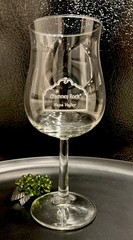 CHIMNEY ROCK Winery Crystal Tulip Wine Glass NAPA VALLEY ~ PRISTINE!